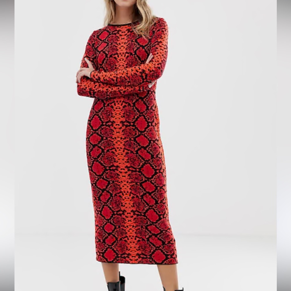 ASOS snake print dress